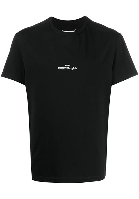 distorted logo tee man black MAISON MARGIELA | S30GC0701 S22816900